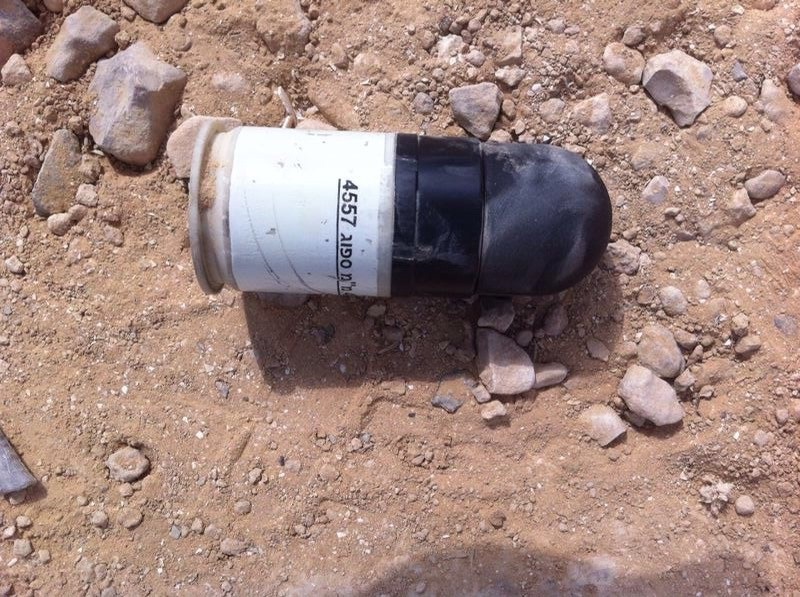 Sponge bullet that was shot in Wadi an-Na'am