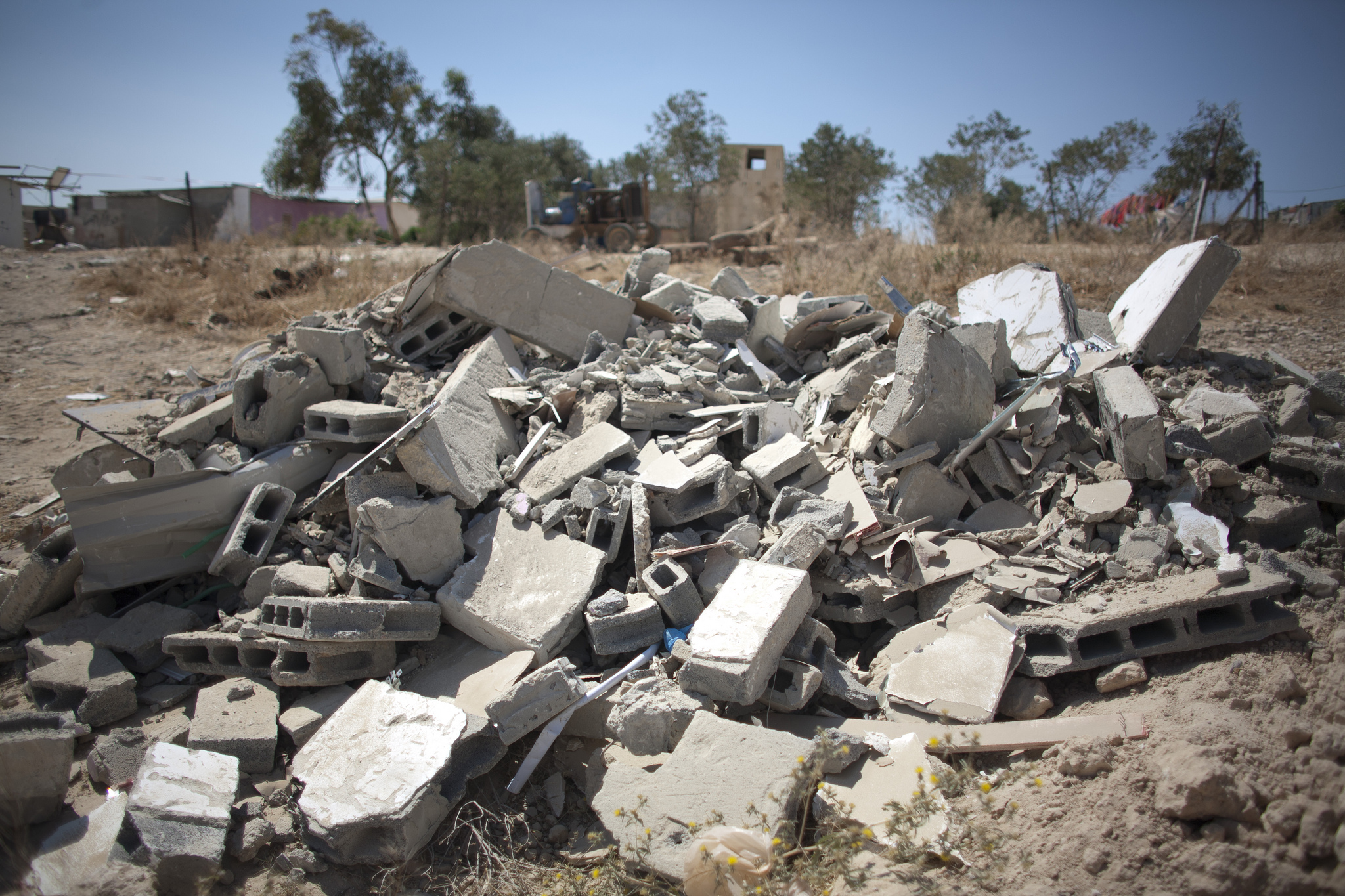 House ruins in Khirbat al-Batl